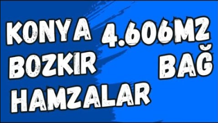 KONYA BOZKIR HAMZALAR KÖYÜNDE 4.606M² BAĞIMIZ SATILIKTIR. - KONYA BOZKIR fotoğraf 4